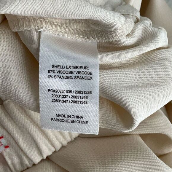 NWT Frances Valentine White Quincy Stretch Pull On Cropped Trouser Pants Size XS - Picture 8 of 10